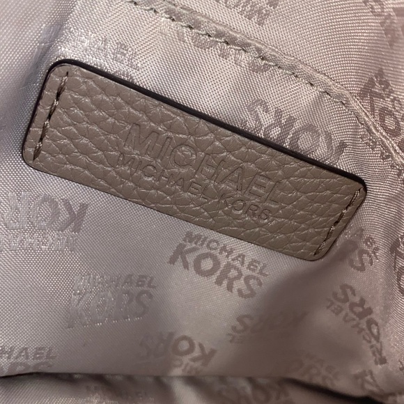 Michael Kors‎ Naomi Taupe Leather Satchel with Braided Handle - Picture 7 of 8